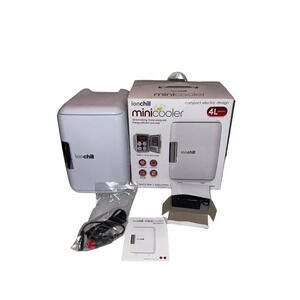 Ionchill mini‎ fridge cooler home travel 4 liter 6 cans snacks meds makeup AC/DC